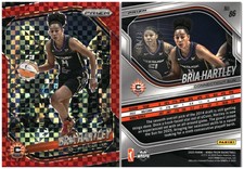 2025 Panini Prizm WNBA #86 Bria Hartley Red Power Prizms #/75