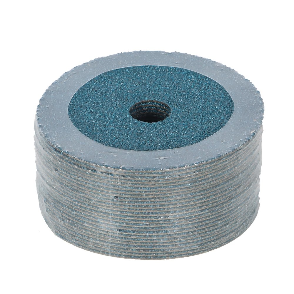 25 Pack 24 Grit 4.5 Inch Zirconia Resin Fiber Sanding And Grinding Discs New