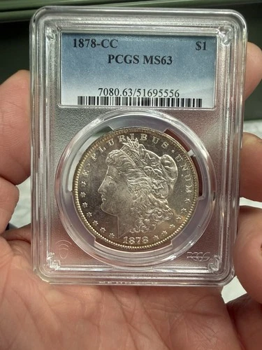 1878-CC Morgan Silver Dollar PCGS MS63 STUNNER