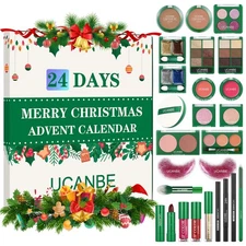 Makeup Advent Calendar 2025, 24 Days Christmas Makeup Gift Set 2025 Xmas
