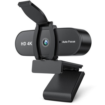 4K Webcam, Full HD Kamera PC mit Schutzhülle Autofokus Mikrofon Anti...