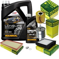 Mann Inspektionspaket 6L Mannol Longlife 5W-30 FüR Volvo V40 Kombi 2.0 S40 I