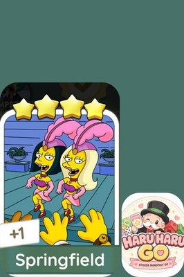 MONOPOLY GO 4 STAR Sticker Set  14 - Springfield -Fast Delivery-cheap price