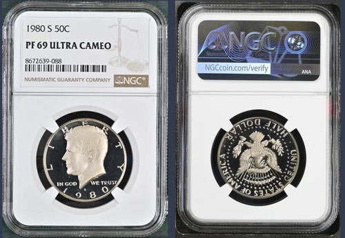 1980-S Kennedy Half Dollar NGC PF69 Ultra Cameo *FRESH SLAB*