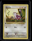 Pokemon TCG Rattata 61/102 Base Set 1st Edition Shadowless NM A