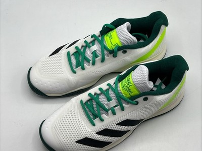 Adidas CourtFlash Pickleball Shoes White Green JQ0695 Men's Size 9