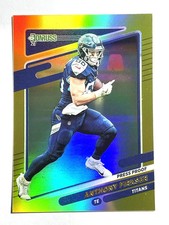 ANTHONY FIRKSER Titans 2021 Panini Donruss GOLD HOLO PRESS PROOF Card #15