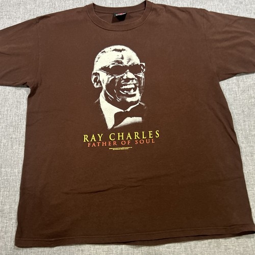 Camicia Ray Charles Vintage Taglia XL Padre dell'Anima Zion Rootswear Y2K Streetwear - Foto 2 di 11