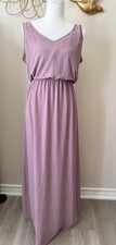 Show Me Your Mumu Kendall Maxi Dress XS Mauve Pink Wedding Guest V Neck