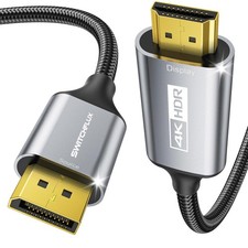 SWITCHFLUX Active DisplayPort to HDMI Cable 10Ft 10FT