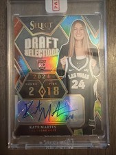 KATE MARTIN 2024 Panini Select WNBA Rookie Auto. Iowa Jersey Match! Number 4/25!