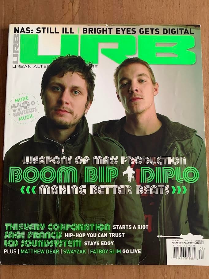 Urb Magazine March 2005 Nas Boom Boom Bip Diplo Thievery Corp LCD Sound System