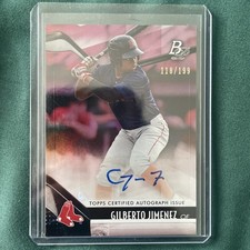 GILBERTO JIMENEZ 2021 Bowman Platinum Top Prospects PINK ~ AUTO #'d /199