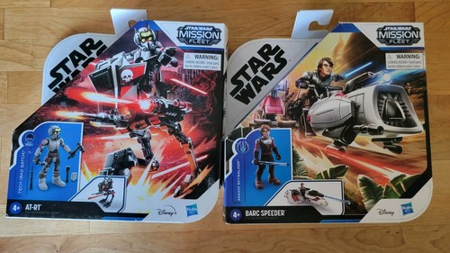 2 Star Wars Mission Fleet: Barc Speeder F1131 At-rt Bad Batch With Tech ATRT