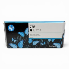 2027 GENUINE HP 738 300ml Black Ink Cartridge 498N8A DesignJet T850 T950 SEALED