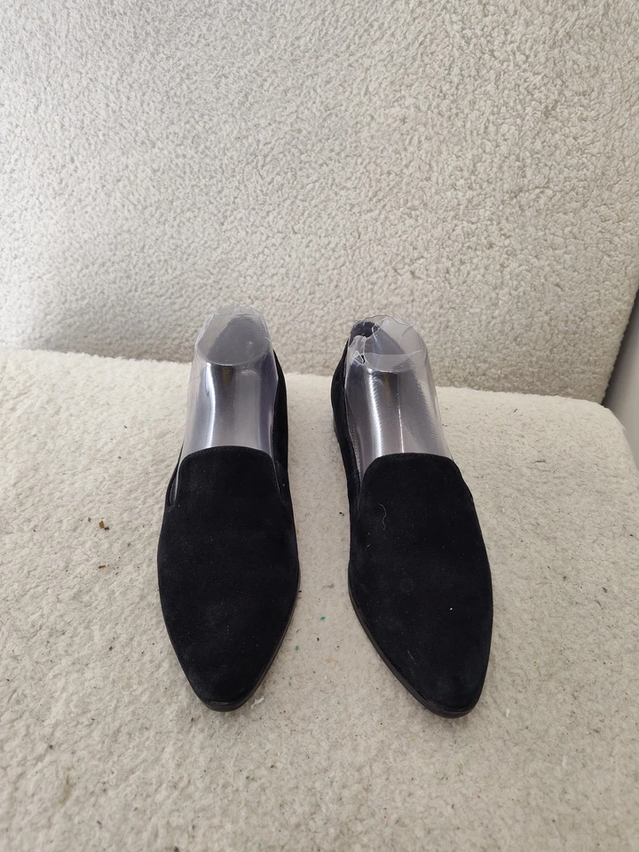 Baretraps Gyanna Women Loafers 8M Black Suede Posture+ Comfort Flats Shoes - Image 2 of 4