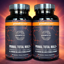 PRIMAL-HARVEST Primal Total Male+ Enhancement Supplement- 2 MONTH SUPPLY - 180ct