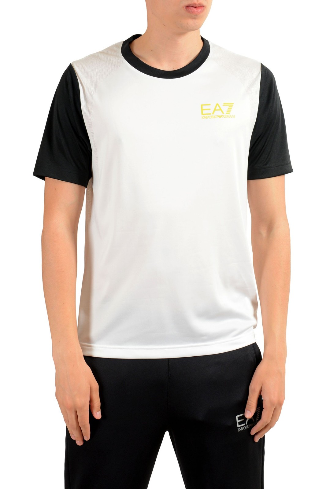 Мужская белая спортивная футболка Emporio Armani EA7 Train Squash Размер M L XL 2XL 9290₽