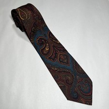 Vintage Polo by Ralph Lauren Paisley Necktie 100 SILK NWOT NOS Hand Made RARE 