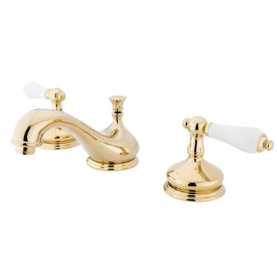 Elements Of Design ES1162PL Double Handle 8'' to 16''Wspread - Brass
