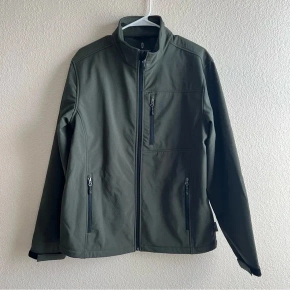 Free Country Men's Olive Green Water Resistant Jacket - Medium (38-40)