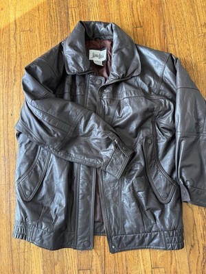 Neiman Marcus Brown Leather Jacket XS