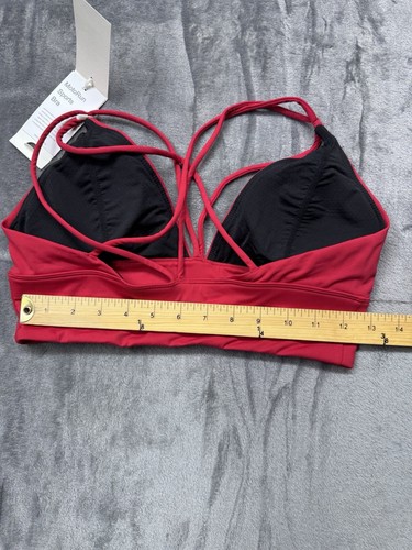 MotoRun Women’s Padded Strappy Sports Bra Criss Cross Back Support Workout Sz M - Picture 5 of 8