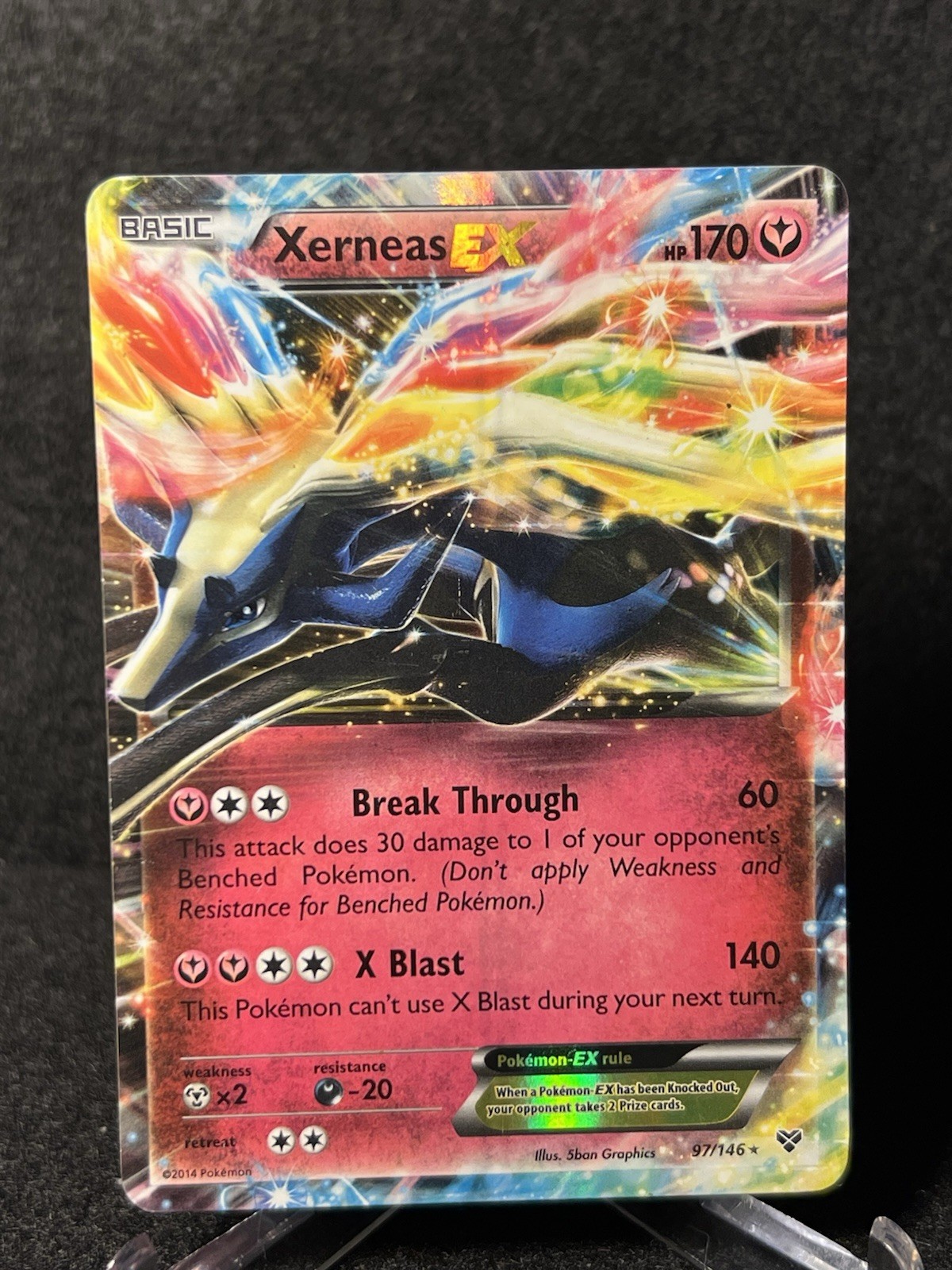 Pokemon TCG Xerneas EX 97/146 XY Holo Base Set
