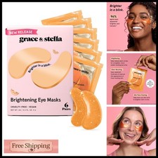 grace  stella Brightening Eye Patches for Dark Circles 6 Pairs 