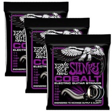 Ernie Ball Electric Guitar Strings 2720 Cobalt 11-48 Power Slinky 3Pack