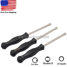 3pc Screwdrivers Adjusting Tool Set 21-Splined /Pacman /Double D