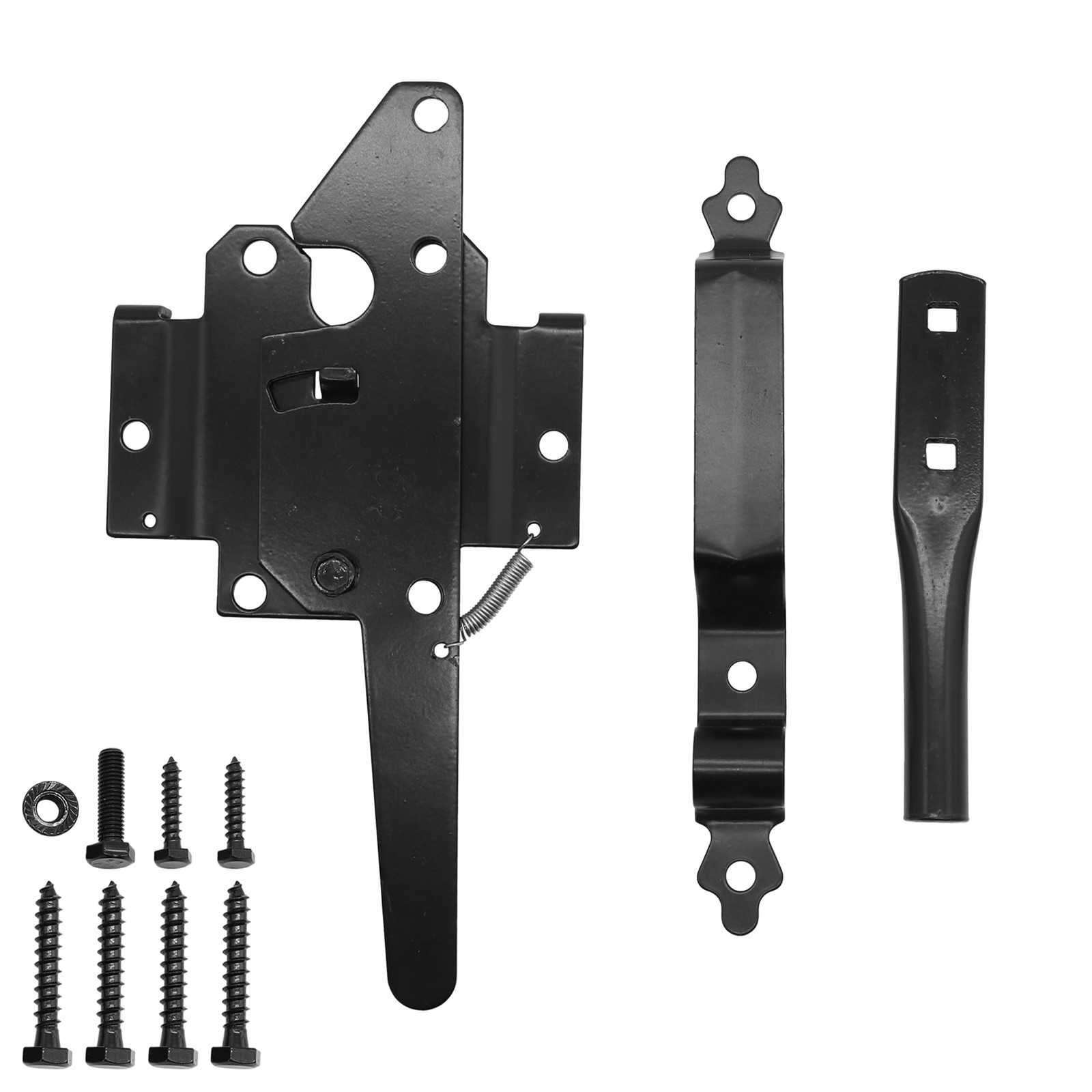 Gate Latch for Wooden Fence, Heavy Duty Self Locking Gate Latch with 9" Handl...