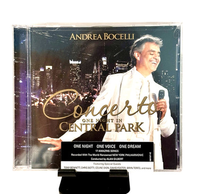 Andrea Bocelli ''Concerto'' One Night in Central Park CD - New/Sealed