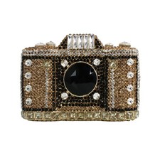 Novelty Crystal Shaped Clutch Purse for Sparkly Rhinestones Evening Clutch Ba...