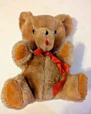 Vintage EDEN Wind Up Teddy Bear Music Box Plush Stuffed 9" Working Mechanism