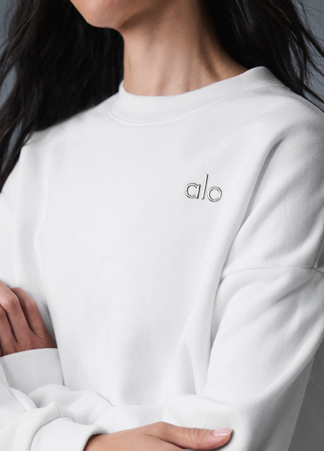 R$170 Alo yoga White ACCOLADE Crew Neck Jumper Sweater S  Au 8