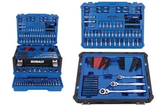 Kobalt 297-Piece Standard & Metric Polished Chrome Mechanics Tool Set With Case