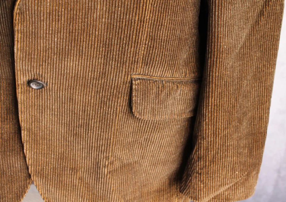 Ted Baker Men's Corduroy Blazer Sport Coat Size 6 US 44R 100% Cotton Brown - Image 4 of 4