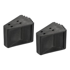 Scale Non Scivolo Piedi Tappetino Prolunga Scale Accessori Gomma Nero 2pz