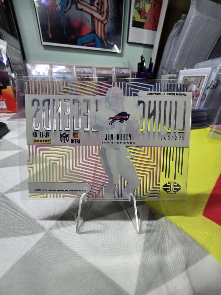 2019 Panini Illusions Living Legends /299 Jim Kelly #LL-JK Buffalo Bills - Image 2 of 2