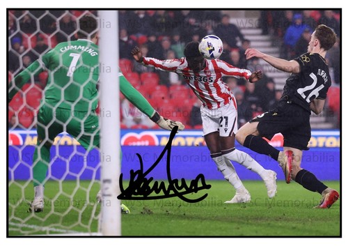 11437. Jesurun Rak-Sakyi Signed Pictures A4 Prints Crystal Palace Stoke etc.