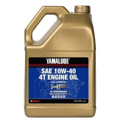 Yamaha Yamalube 10W-40 Full Synthetic HP Engine Motor Oil 1 Gallon LUB-10W40-FS-