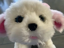 Little live pets white dog interactive plush 10” tiara