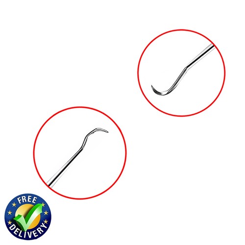 Escalador de hoz 204S 3 piezas instrumentos dentales de mano profesional selección periodontal higiene - Imagen 4 de 5