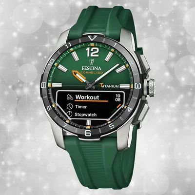 Armbanduhr Silikon grün Herren Uhr Festina Connected UF23000/2 - Bild 1 von 4