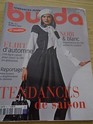 Magazine De Couture BURDA FLIRT Automne 2007 N°94 - Noir & Blanc - Occasion