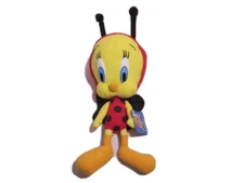 Vintage Looney Tunes Tweety Bird Lady Bug Plush by Nanco 14" Warner Bros. 2001