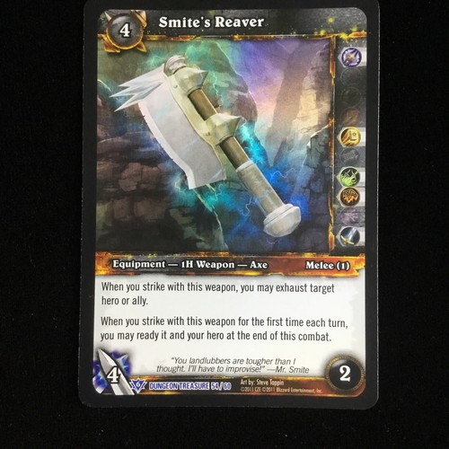 World of Warcraft WoW TCG RARE Foil SMITE'S REAVER 54/60 - Picture 1 of 5
