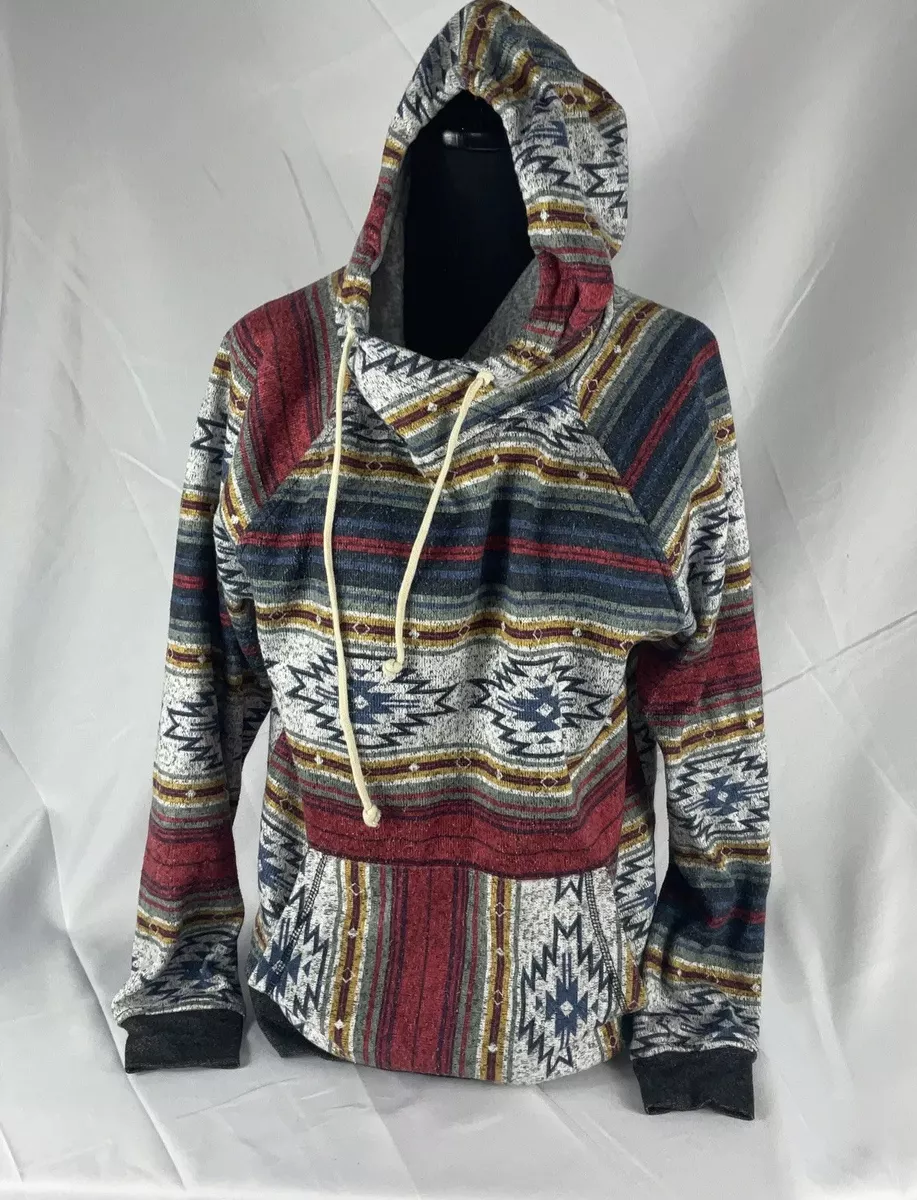 Trademark Brooklyn Cloth Tribal Aztec Pullover Hoodie Sweatshirt Size Small