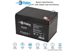 Raion Power 12V 12AH Replacement Battery for Peg Perego IAKB0501 Ride On Toy